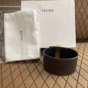 Leather Celine cuff